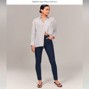 Abercrombie and Fitch Curve Love High Rise Super Skinny Ankle Jean